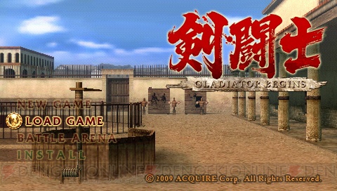 女剣闘士チタシチーナ参上！ PSP『剣闘士』体験版が配信開始