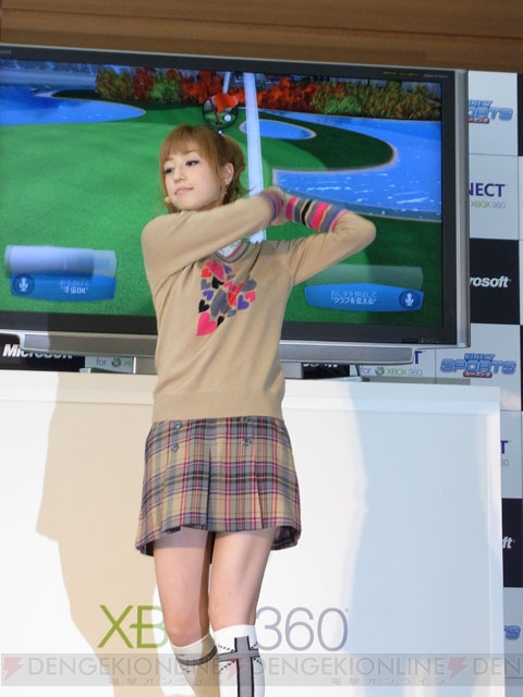 ゴルフ好きのタレント3人が思わず大絶賛！ 『Kinect スポーツ：シーズン2』イベント