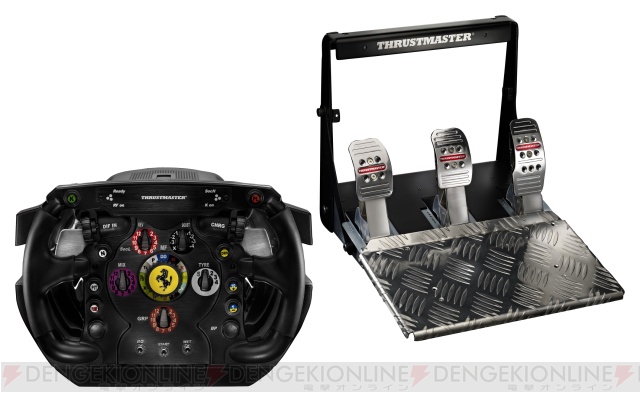 F1ステアリングホイール実物大レプリカを搭載したPS3用ハンドルコントローラ『Ferrari F1 Wheel Integral T500』が11月24日に発売！ 価格は73,290円