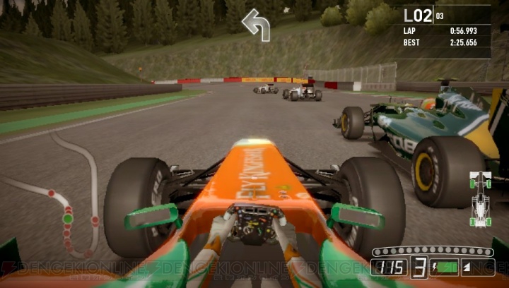 『F1 2011』PS Vita/3DS版のスクリーンショットを掲載