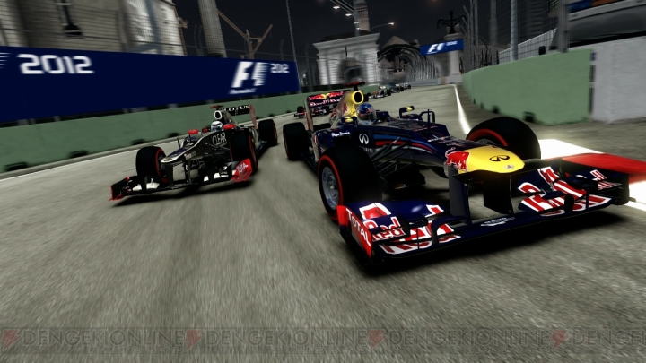 『F1 2012』よりナイトレースで人気のシンガポールGPの模様を映した最新スクリーンショットを公開