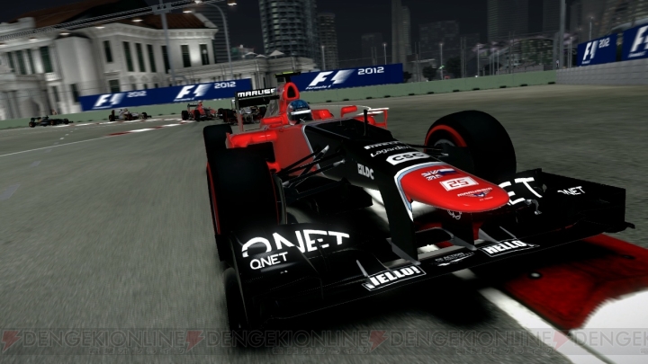 『F1 2012』よりナイトレースで人気のシンガポールGPの模様を映した最新スクリーンショットを公開