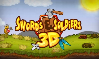 3DS用RTS『SWORDS ＆ SOLDIERS 3D』が6月5日に配信！ バイキング・アステカ族・中華民の三つ巴バトル