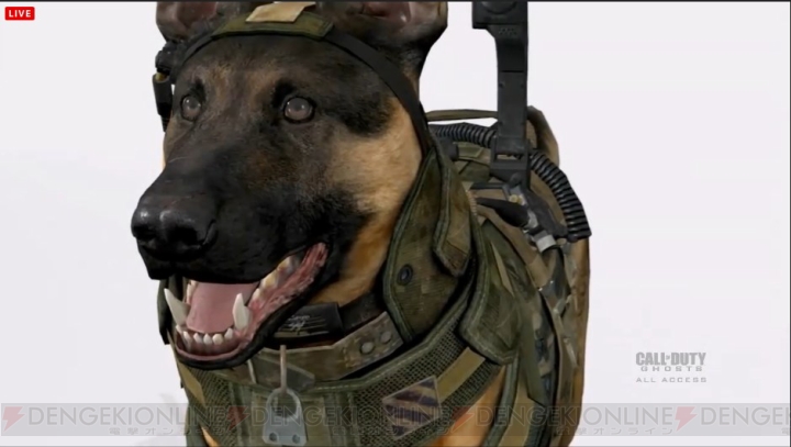 『コール オブ デューティ ゴースト』プレイヤーと一緒に戦う“軍用犬”の名前が判明
