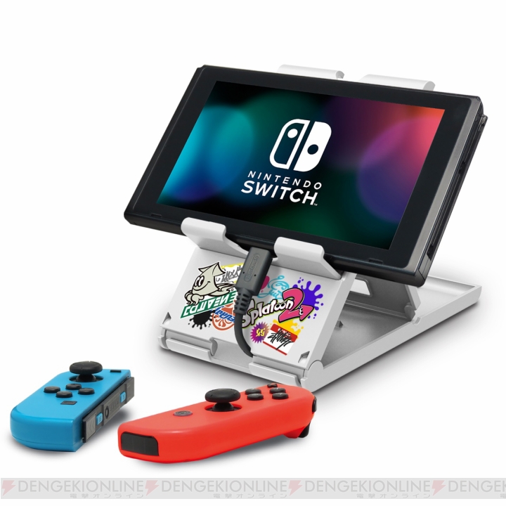 Nintendo Switchをセットできる『プレイスタンド』にスーパーマリオと『スプラトゥーン2』バージョン登場